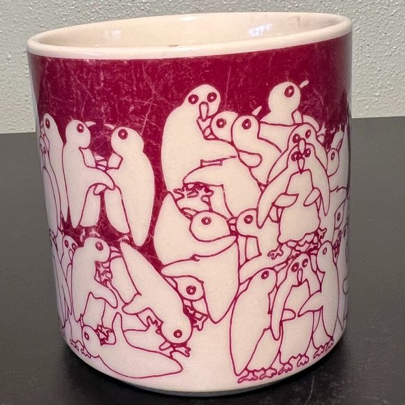1984 TAYLOR & NG Frolicking Naughty Penguins Mug Nitetime Animates Collection - Picture 3 of 13